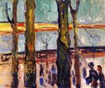 Edvard Munch  - Bilder Gemälde - Canal in Warnemünde