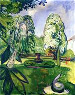 Edvard Munch  - Bilder Gemälde - Chestnut Trees