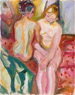 Edvard Munch  - Bilder Gemälde - Conversation