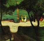 Edvard Munch  - Bilder Gemälde - Dance on the beach