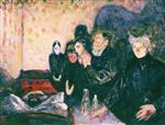 Edvard Munch  - Bilder Gemälde - Death Struggle
