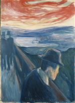 Edvard Munch  - Bilder Gemälde - Despair