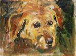 Edvard Munch  - Bilder Gemälde - Dog's Face