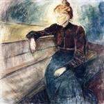 Edvard Munch  - Bilder Gemälde - Female Portrait