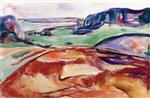 Edvard Munch  - Bilder Gemälde - Fields in March