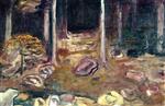 Edvard Munch  - Bilder Gemälde - Forest