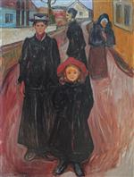 Edvard Munch  - Bilder Gemälde - Four Stages of Life