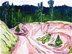 Edvard Munch  - Bilder Gemälde - From Thüuingerwald