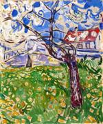 Edvard Munch  - Bilder Gemälde - Fruit Trees in Blossom