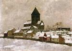 Edvard Munch  - Bilder Gemälde - Gamle Aker Church