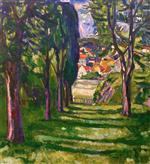 Edvard Munch  - Bilder Gemälde - Garden in Kragerø