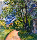 Edvard Munch  - Bilder Gemälde - Garden in Lübeck