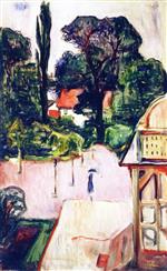 Edvard Munch  - Bilder Gemälde - Garden in Taarbæk