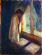 Edvard Munch  - Bilder Gemälde - Girl by the Window
