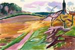 Edvard Munch  - Bilder Gemälde - Greenhouse in Autumn