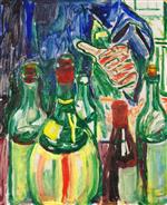 Edvard Munch  - Bilder Gemälde - Hand Reaching out for Bottles
