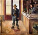 Edvard Munch  - Bilder Gemälde - In the Bar