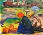 Edvard Munch  - Bilder Gemälde - In the Garden
