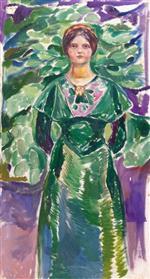 Edvard Munch  - Bilder Gemälde - Ingeborg Kaurin