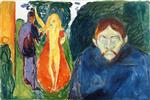 Edvard Munch  - Bilder Gemälde - Jealousy