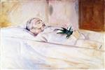 Edvard Munch  - Bilder Gemälde - Jon Hazeland on His Deathbed