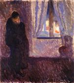 Edvard Munch  - Bilder Gemälde - Kiss by the Window