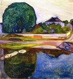 Edvard Munch  - Bilder Gemälde - Kiøsterudgärden