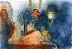 Edvard Munch  - Bilder Gemälde - Kristiania Bohemians