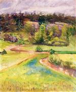 Edvard Munch  - Bilder Gemälde - Landscape