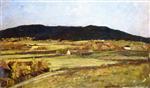 Edvard Munch  - Bilder Gemälde - Landscape from Asker