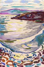 Edvard Munch  - Bilder Gemälde - Landscape from Hvitsten