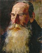 Edvard Munch  - Bilder Gemälde - Man's Head with Beard