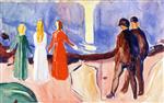 Edvard Munch  - Bilder Gemälde - Meeting on the Beach