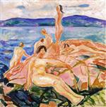 Edvard Munch  - Bilder Gemälde - Midsummer