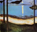 Edvard Munch  - Bilder Gemälde - Moonlight
