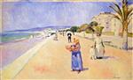 Edvard Munch  - Bilder Gemälde - Morning on the Promenade des Anglais