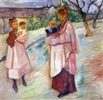 Edvard Munch  - Bilder Gemälde - Mothers with Children, Thüringen