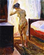 Edvard Munch  - Bilder Gemälde - Nude at the Window