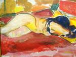 Edvard Munch  - Bilder Gemälde - Nude Reclining