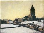 Edvard Munch  - Bilder Gemälde - Old Aker Church