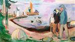 Edvard Munch  - Bilder Gemälde - Out at Sea