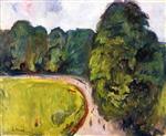 Edvard Munch  - Bilder Gemälde - Park in Kösen