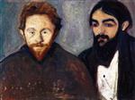 Edvard Munch  - Bilder Gemälde - Paul Herrmann and Paul Contard