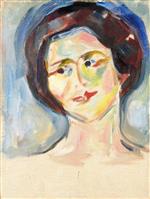 Edvard Munch  - Bilder Gemälde - Portrait of a Model