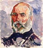 Edvard Munch  - Bilder Gemälde - Portrait of an Old Man
