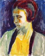 Edvard Munch  - Bilder Gemälde - Portrait of Female Model