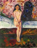 Edvard Munch  - Bilder Gemälde - Puberty