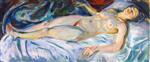 Edvard Munch  - Bilder Gemälde - Reclining Nude