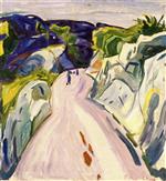 Edvard Munch  - Bilder Gemälde - Road near Kragerø