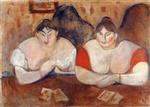 Edvard Munch  - Bilder Gemälde - Rose and Amélie